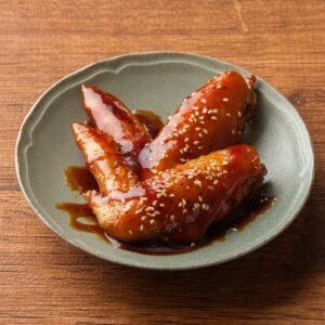 夢にときめけ。明日にきらめけ。手羽先の唐揚げ。