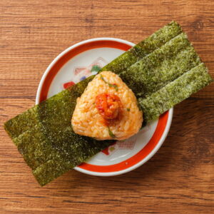 チャンジャと大葉のおにぎり